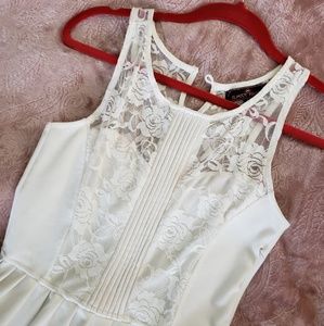 White Lace Skater Dress Medium